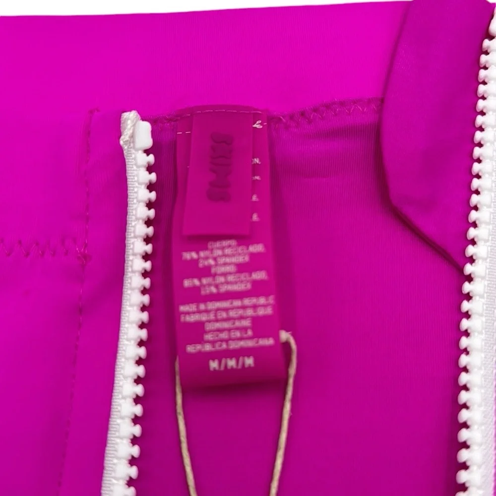 Skims Sporty Zipper Swim Mini Skirt Size Medium